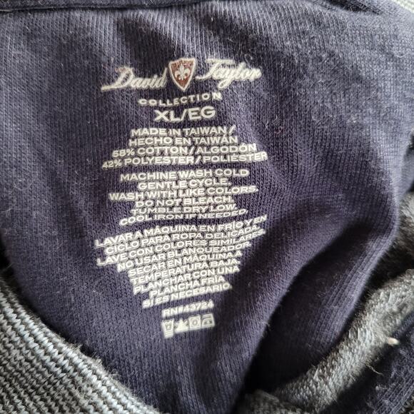 Men's XL David Taylor Blue Golf Polo Collared Short Sleeve Cinched Waist - Picture 9 of 9